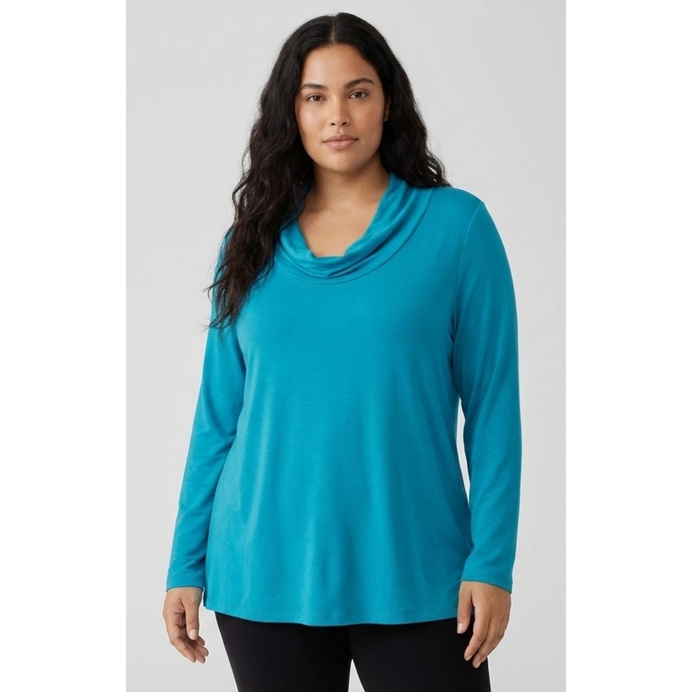 Old Navy Gathered Scoop Neck Long Sleeve Top